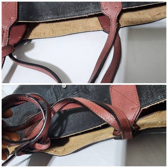 Authentic Gucci Supreme Leather Tote Bag Black/Pink - Picture 7 of 16